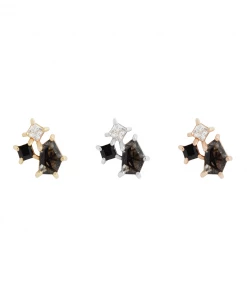 Buddha Jewelry Organics Conch Lyra - Tourmalated Quartz + Black Spinel + CZ