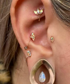 Buddha Jewelry Organics Zuri - Marquise Mercury Mist - Threadless End Conch