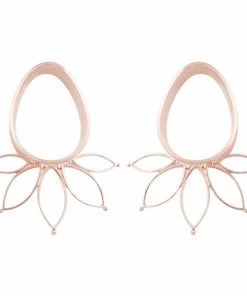 Buddha Jewelry Organics Stetched Ears Marquise Eyelet - Rose Gold