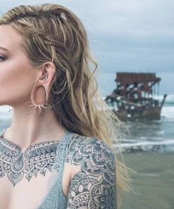 Buddha Jewelry Organics Stetched Ears Marquise Eyelet - Rose Gold