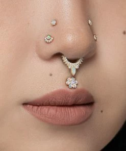 Buddha Jewelry Organics Kahlo Opal + CZ - Threadless End