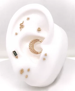 Buddha Jewelry Organics Conch Dior - Moss Agate