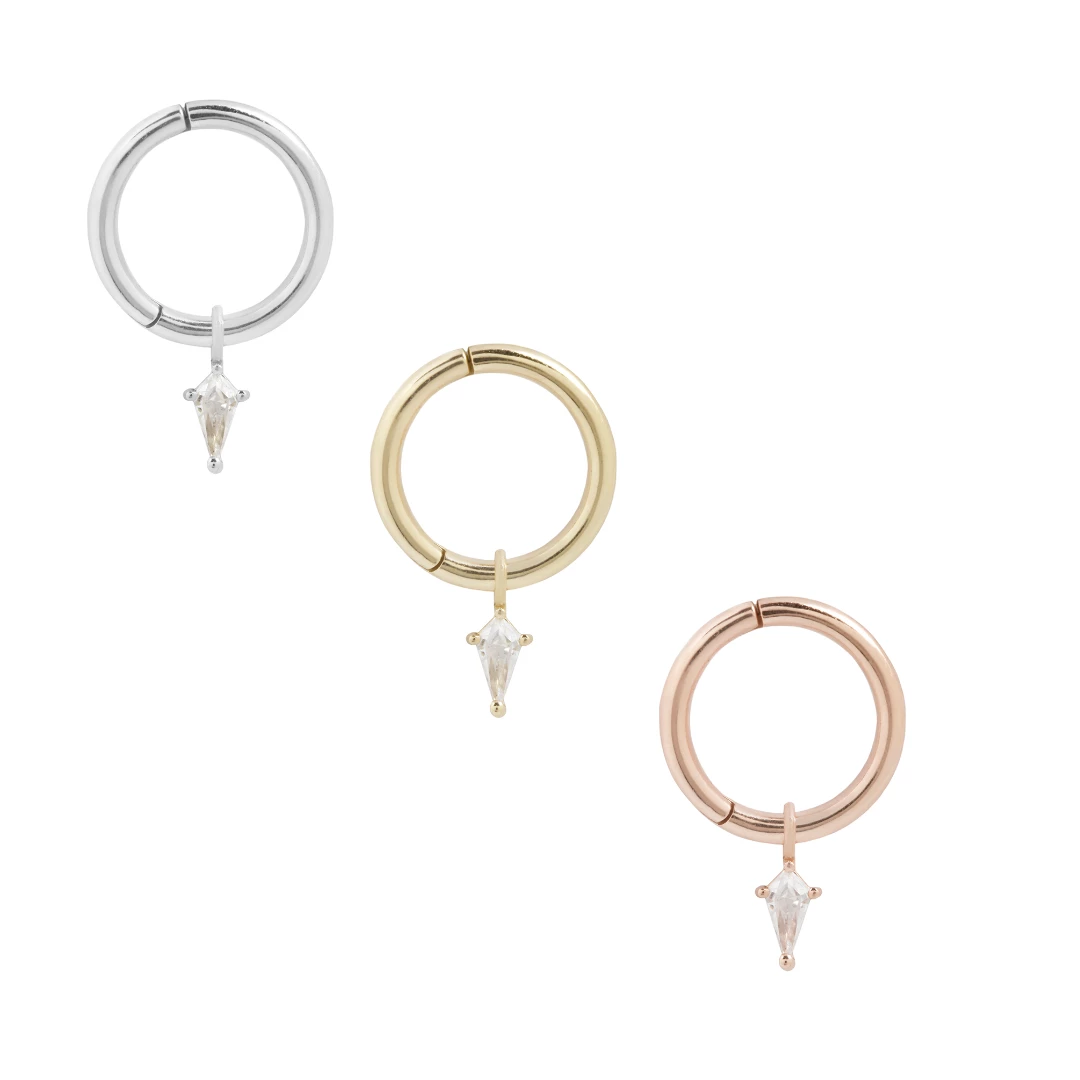 Buddha Jewelry Organics Mini Soho Charm 14kt Solid Gold + Swarowksi CZ 3 Buddha Jewelry Organics Mini Soho Charm 14kt Solid Gold + Swarowksi CZ