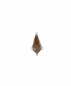 Buddha Jewelry Organics Mini Soho - Kite Cut Smokey Quartz Lip, Labret + Philtrum