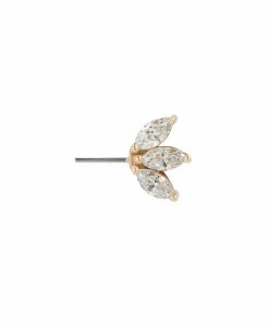 Buddha Jewelry Organics Moet CZ - Forward Facing - Threadless End Nipple