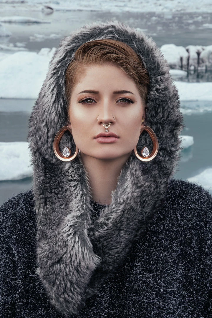 Buddha Jewelry Organics Evoke Mayan Teardrops - Yellow Gold + CZ 4 Buddha Jewelry Organics Evoke Mayan Teardrops - Yellow Gold + CZ