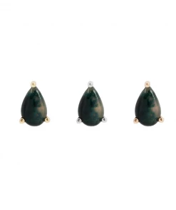 Buddha Jewelry Organics Moss Agate Pear