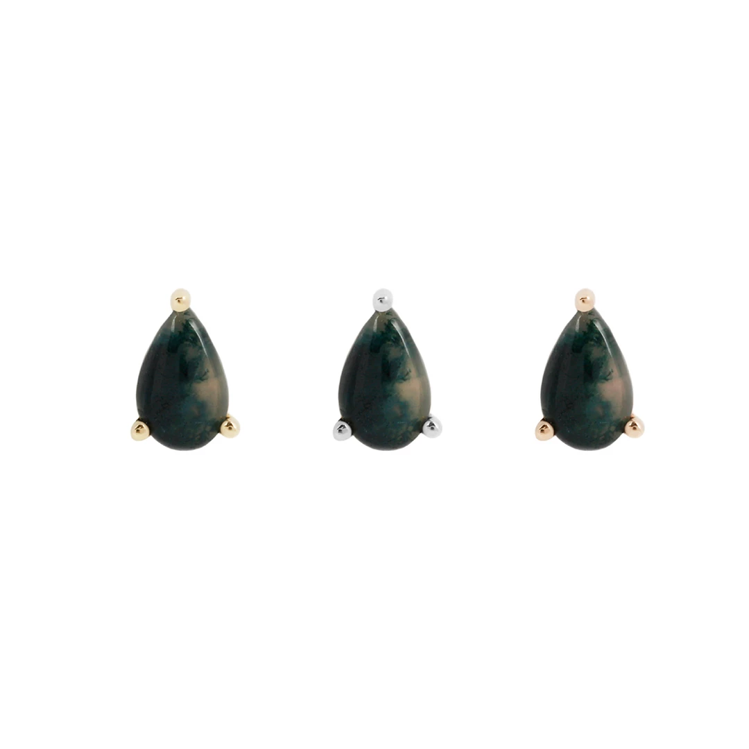 Buddha Jewelry Organics Moss Agate Pear 3 Buddha Jewelry Organics Moss Agate Pear