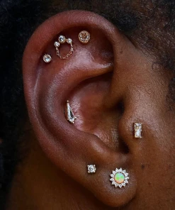 Buddha Jewelry Organics Conch Halston CZ + Chain