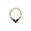 Buddha Jewelry Organics Rise + Shine - Smokey Quartz + Black Spinel Ombre - Solid 14kt Gold Clicker Best Sellers 1 Buddha Jewelry Organics Rise + Shine - Smokey Quartz + Black Spinel Ombre - Solid 14kt Gold Clicker Best Sellers