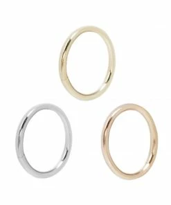 Buddha Jewelry Organics Solid Gold 18g Seam Rings