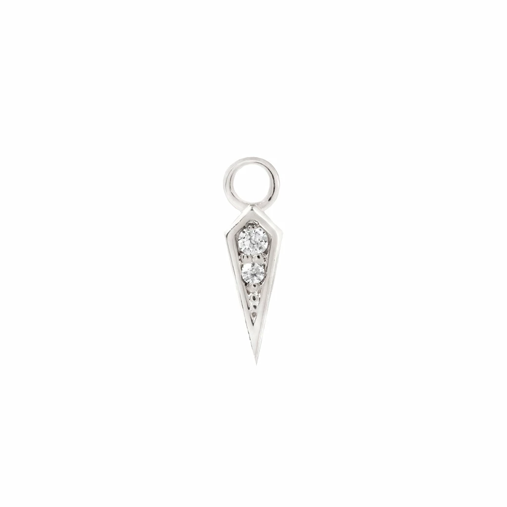 Buddha Jewelry Organics Spike Charm 14kt Solid Gold + CZ 8 Buddha Jewelry Organics Spike Charm 14kt Solid Gold + CZ