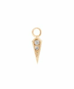 Buddha Jewelry Organics Spike Charm 14kt Solid Gold + CZ 11 Buddha Jewelry Organics Spike Charm 14kt Solid Gold + CZ