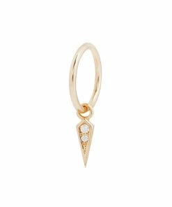 Buddha Jewelry Organics Spike Charm 14kt Solid Gold + CZ 10 Buddha Jewelry Organics Spike Charm 14kt Solid Gold + CZ
