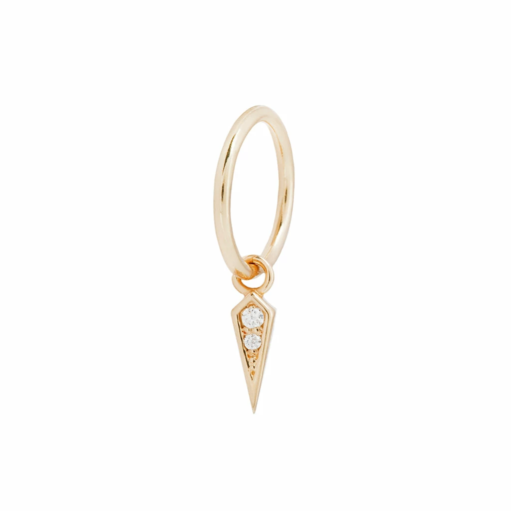 Buddha Jewelry Organics Spike Charm 14kt Solid Gold + CZ 5 Buddha Jewelry Organics Spike Charm 14kt Solid Gold + CZ