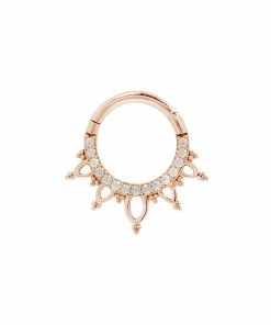 Buddha Jewelry Organics Indra - CZ - Solid 14kt Gold Clicker