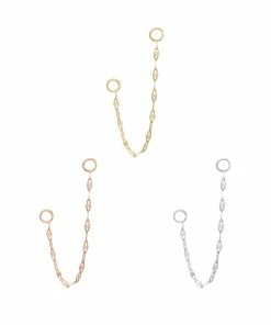 Buddha Jewelry Organics Tile Chain - Solid 14kt Gold Chains