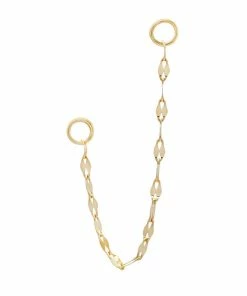Buddha Jewelry Organics Tile Chain - Solid 14kt Gold Chains