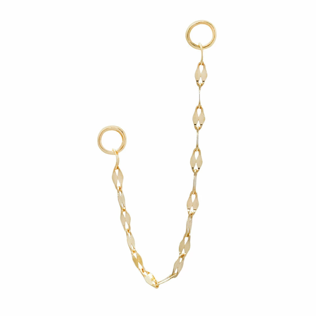 Buddha Jewelry Organics Tile Chain - Solid 14kt Gold Chains 2 Buddha Jewelry Organics Tile Chain - Solid 14kt Gold Chains