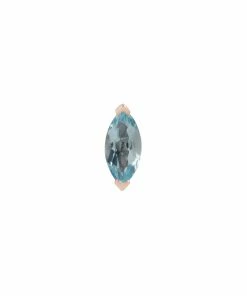 Buddha Jewelry Organics Zuri Marquise Sky Blue Topaz - Threadless End