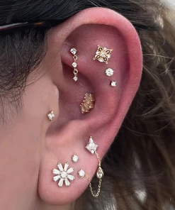 Buddha Jewelry Organics Kiera - CZ - Threadless End Helix