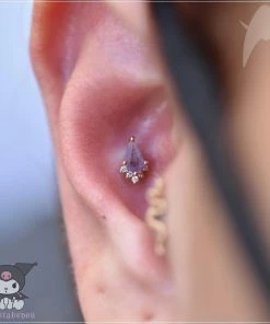 Buddha Jewelry Organics Noble - Amethyst + CZ Conch