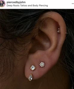 Buddha Jewelry Organics Eloise Flower - CZ Conch