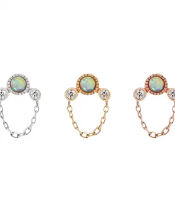 Buddha Jewelry Organics Halston - Genuine Opal + Chain