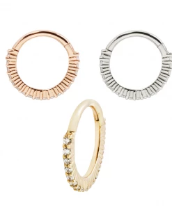 Buddha Jewelry Organics Daith Radiant 16g - CZ - Clicker