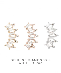 Buddha Jewelry Organics Conch GSTQ - Genuine Diamond + Topaz Threadless End