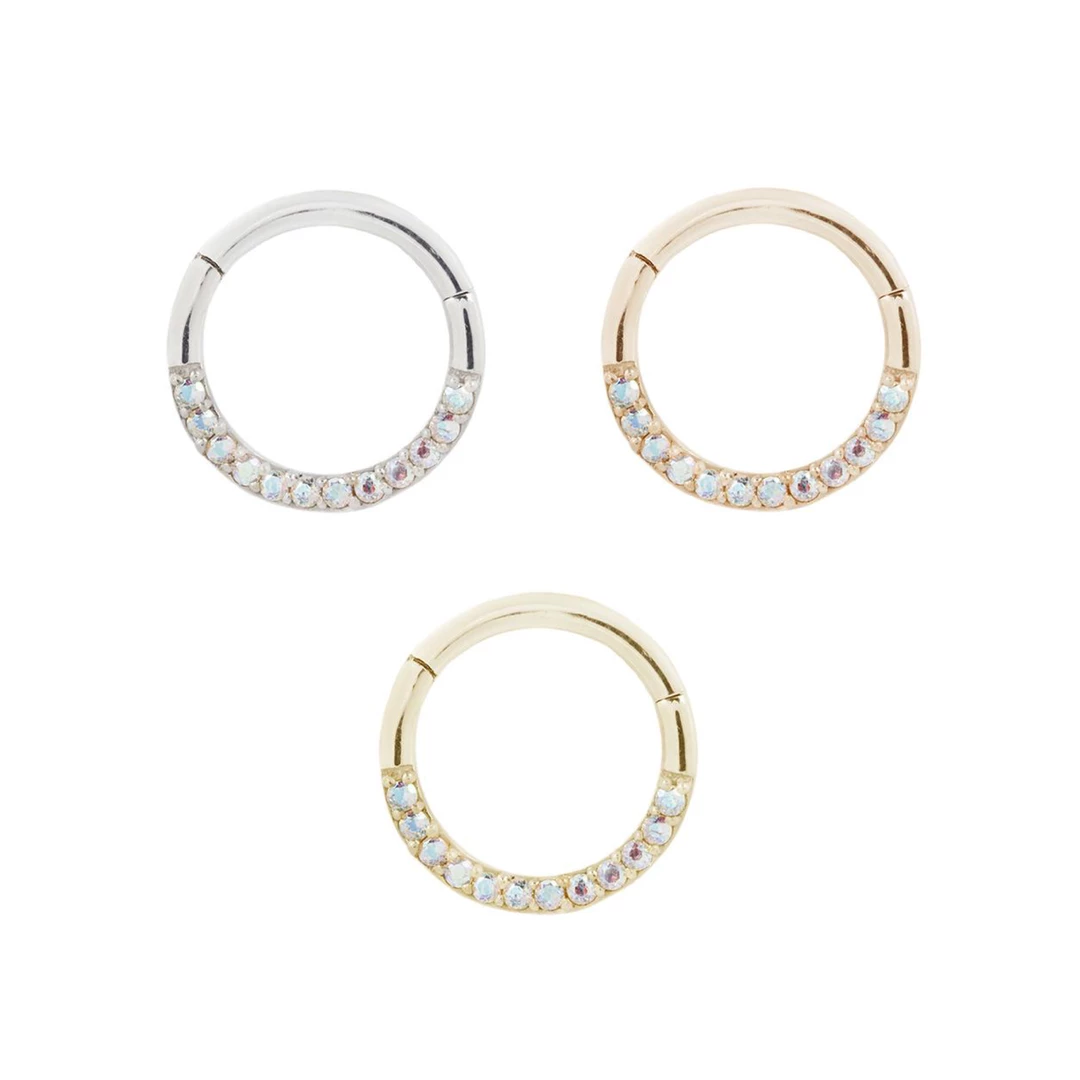 Buddha Jewelry Organics Daith Dia - Mercury Mist Topaz - Clicker 3 Buddha Jewelry Organics Daith Dia - Mercury Mist Topaz - Clicker