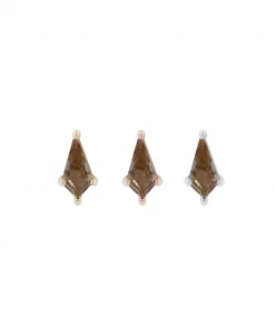 Buddha Jewelry Organics Mini Soho - Kite Cut Smokey Quartz Lip, Labret + Philtrum