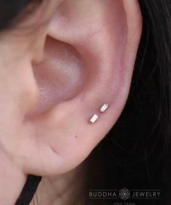 Buddha Jewelry Organics Conch Paris - White Topaz - Threadless End