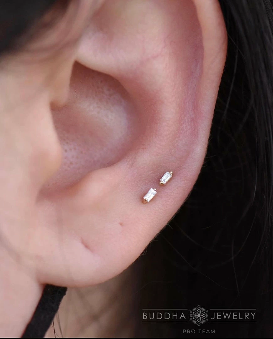 Buddha Jewelry Organics Conch Paris - White Topaz - Threadless End 4 Buddha Jewelry Organics Conch Paris - White Topaz - Threadless End