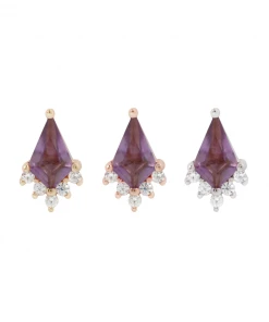 Buddha Jewelry Store 17 Buddha Jewelry Organics Noble - Amethyst + CZ Conch