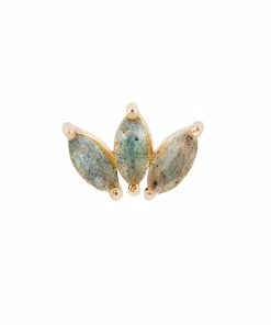 Buddha Jewelry Organics Moet - Labradorite Threadless End Conch