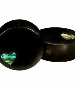 Buddha Jewelry Organics Modern Romance Plugs - Arang Wood + Abalone Wood Sale
