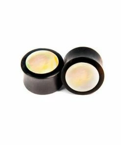 Buddha Jewelry Organics Arang Wood Plugs - Mother Of Pearl Stetched Ears