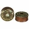 Buddha Jewelry Organics Stetched Ears Philomena Plugs - Brass + Mother Of Pearl 1 Buddha Jewelry Organics Stetched Ears Philomena Plugs - Brass + Mother Of Pearl