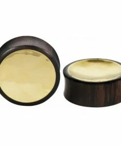 Buddha Jewelry Organics Stetched Ears Rock N Rolla Plugs - Brass