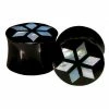 Buddha Jewelry Organics Snowflake Plugs - Horn + Mother Of Pearl Stetched Ears