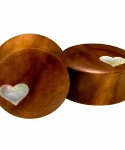 Buddha Jewelry Organics Modern Romance Plugs - Saba Wood + Mother Of Pearl Sale