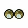 Buddha Jewelry Organics Stetched Ears Owl Plugs - Brass + Mother Of Pearl