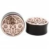 Buddha Jewelry Organics Stetched Ears Indah Moon Plug - Rose Gold + Mother Of Pearl