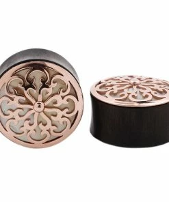Buddha Jewelry Organics Idol Plugs - Rose Gold + Mother Of Pearl