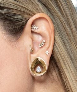 Buddha Jewelry Organics Conch Ethereal - CZ - Threadless End