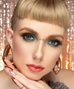 Buddha Jewelry Organics Daith Simone - CZ - Solid 14kt Gold Clicker